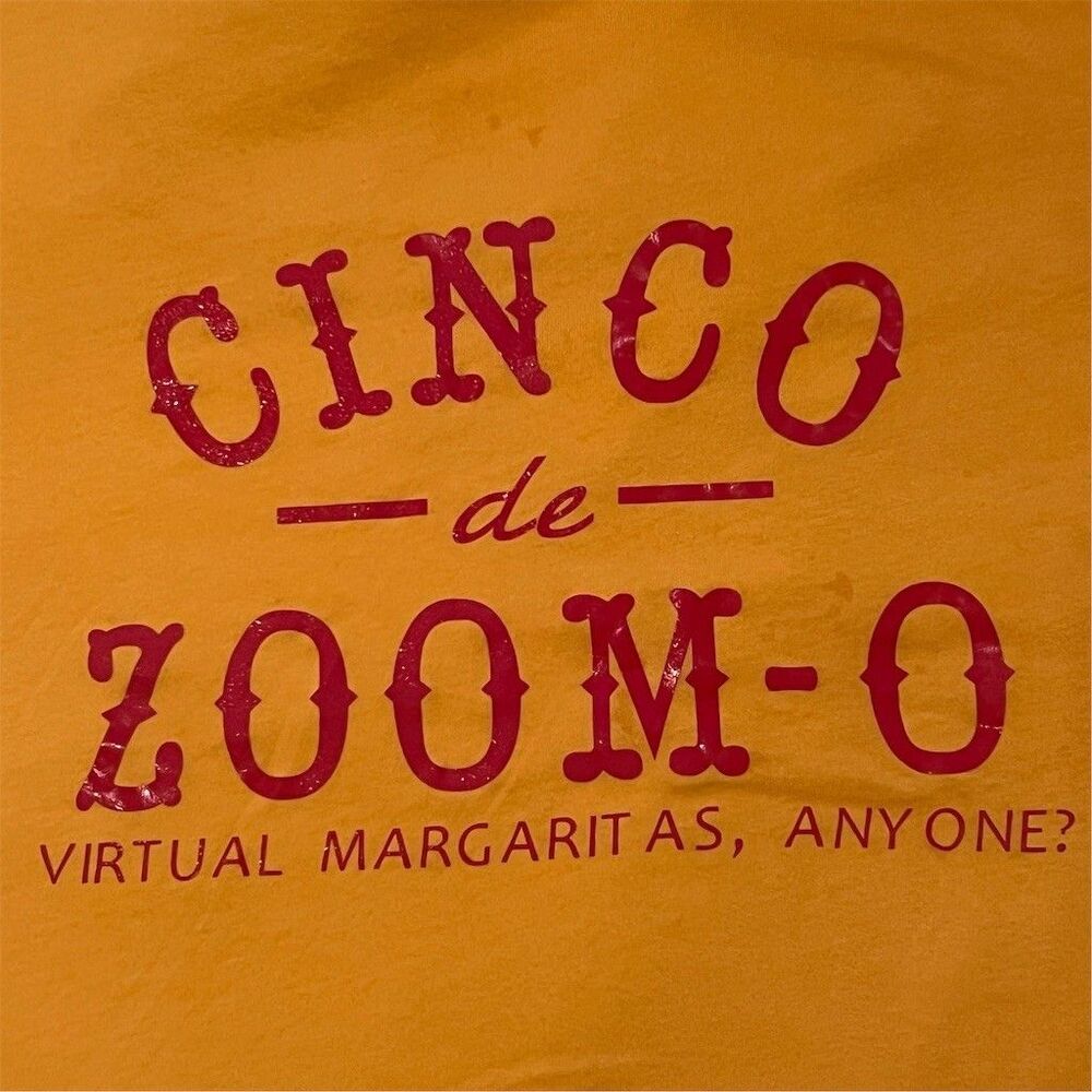 BELLA+CANVAS Womens T-Shirt XL Yellow Cinco de Zoom-O Margaritas Graphic